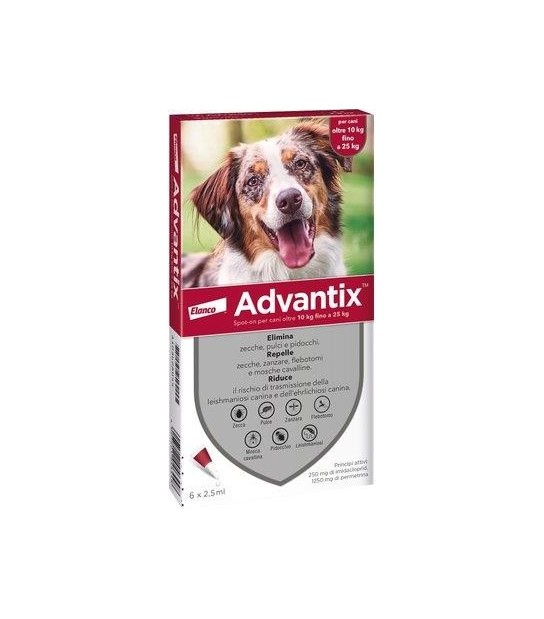 Elanco Antiparassitario Advantix Cani Elanco Kg 10/25 Cf:Pz 6