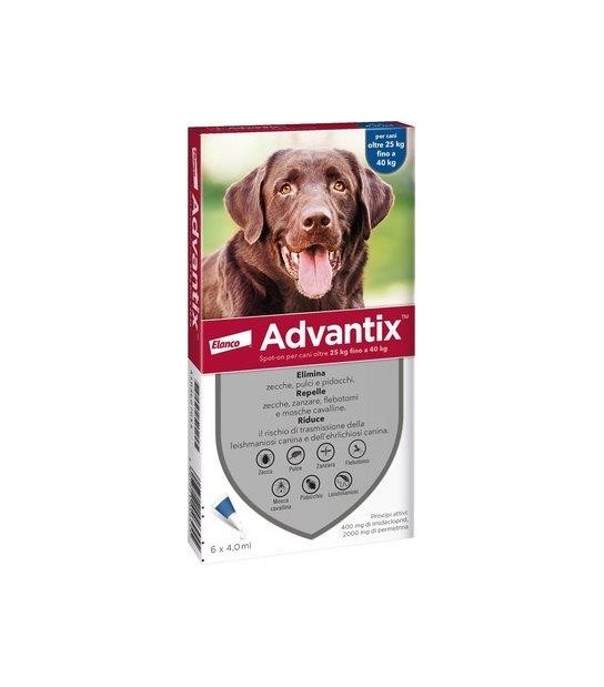 Elanco Antiparassitario Advantix Cani Elanco Kg 25/40 Cf:Pz 6