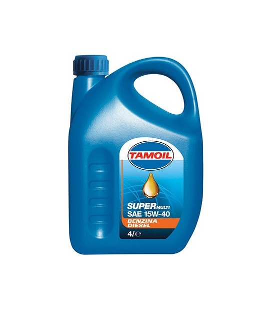 Olio 4T Minerale 15W40 Supermulti Tamoil Lt 4 Sae 15W40