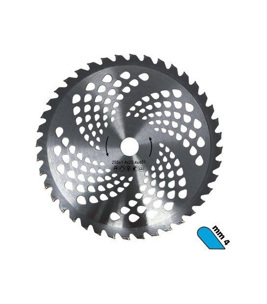 Stars Disco X Decespugliatore Al Tungsteno Stars Acciaio Denti 40 D.Mm 255 S.Mm 2,0 Widia Mm 4