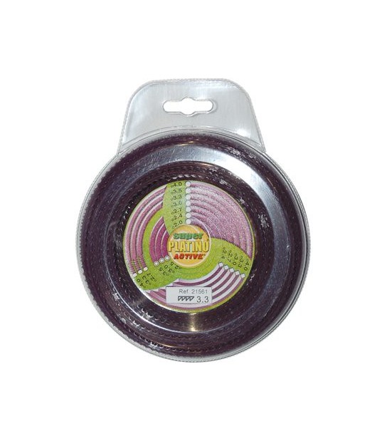 Active Filo X Decespugliatore Platino Seghettato Active Mm 3,3 Mt 49